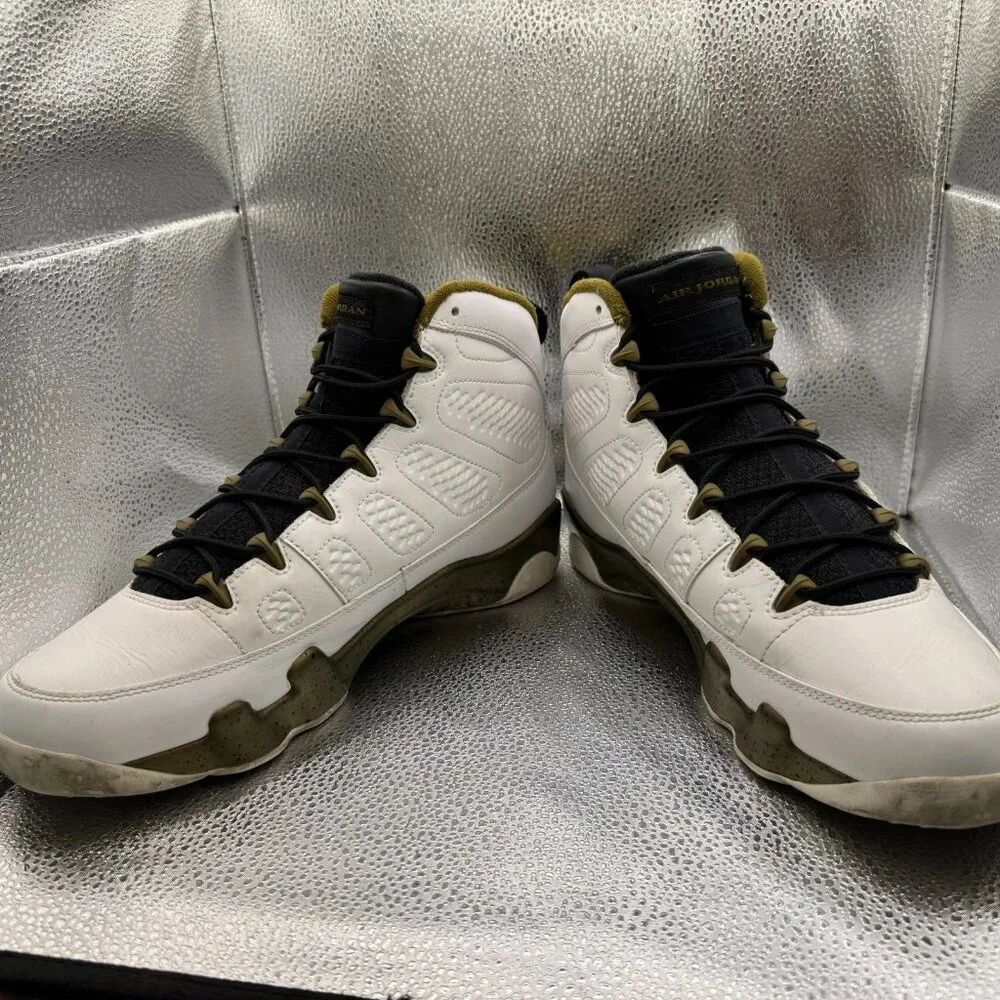 Size 10.5 Jordan 9 Retro Statue High White‎ Mens Basketball Shoes 302370-109